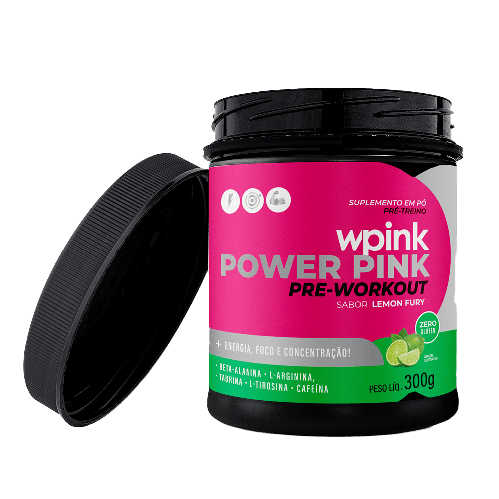 super power pink de limão - pré-treino - 300g - wp - foto 2