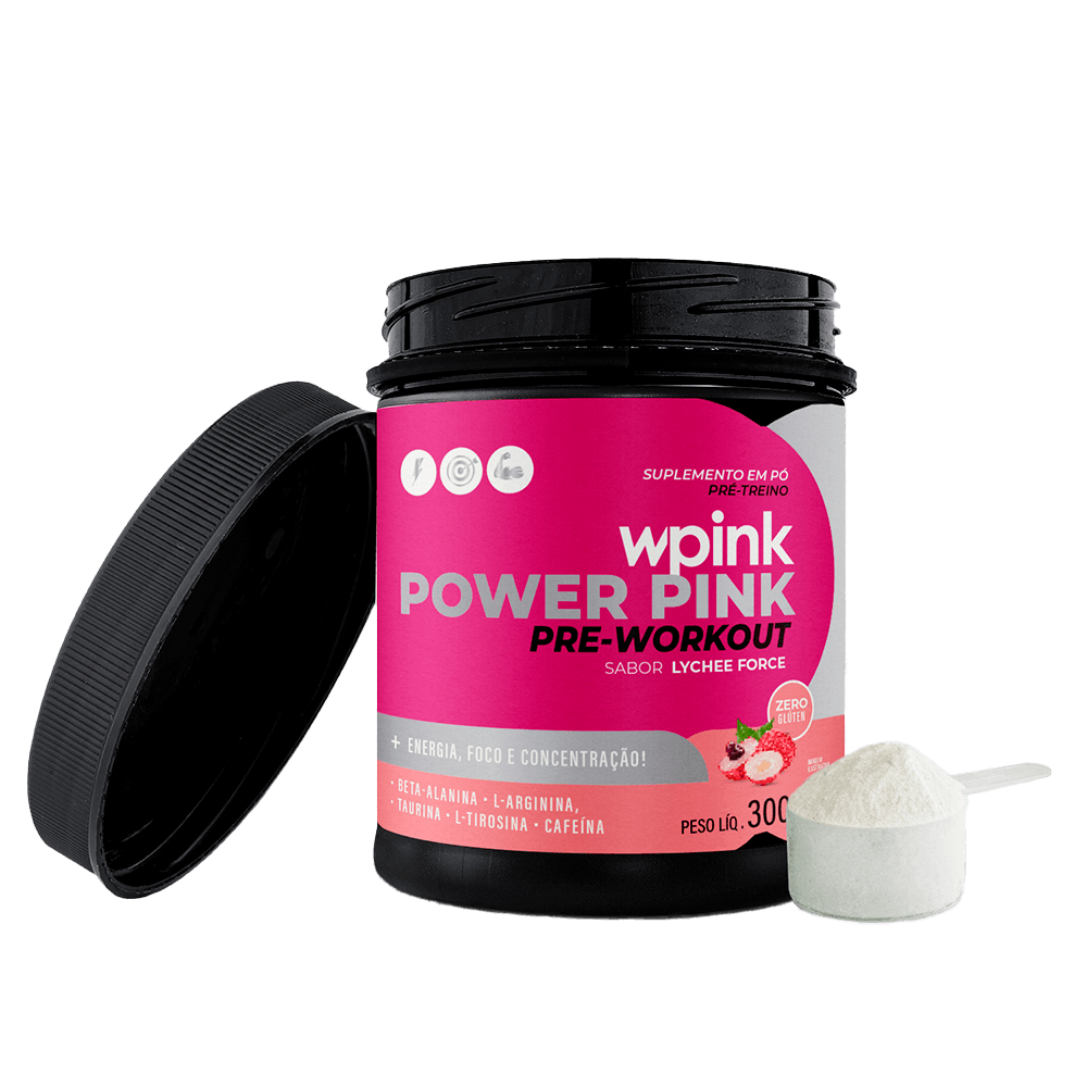 super power pink de lichia - pré-treino - 300g - wp - foto 4