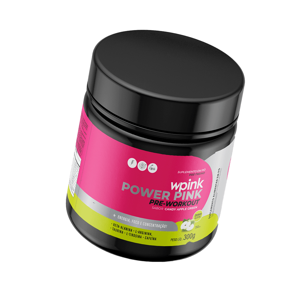super power pink de maçã verde - pré-treino - 300g - wp - foto 3
