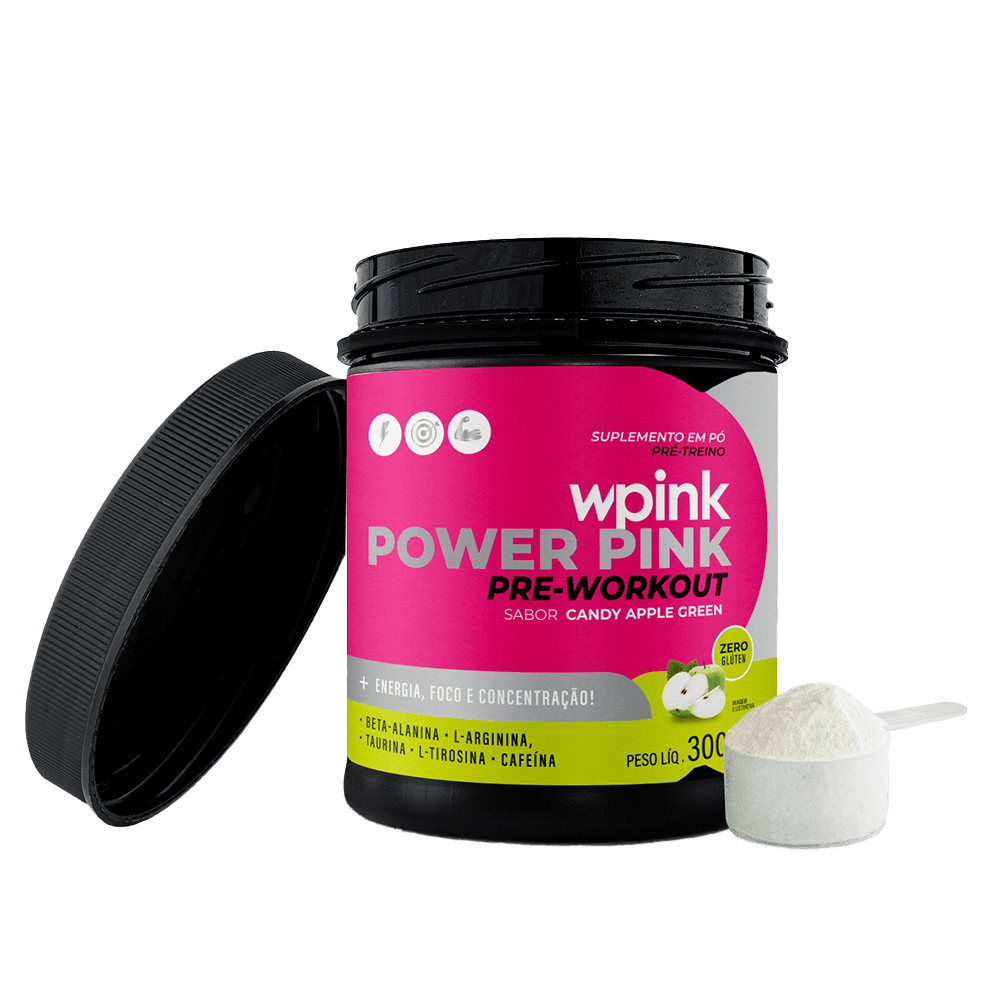 super power pink de maçã verde - pré-treino - 300g - wp - foto 4