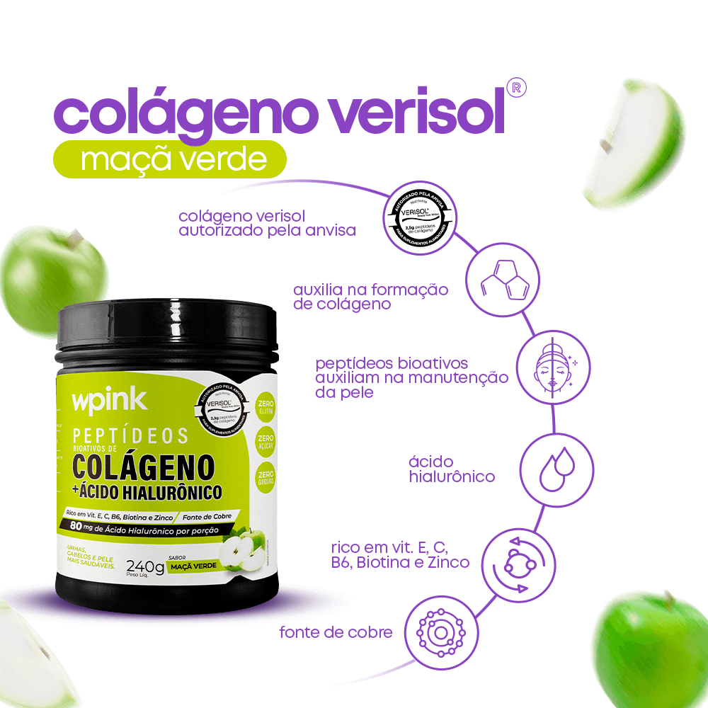 colágeno de maçã verde - 240g - the supply - wp - foto 2
