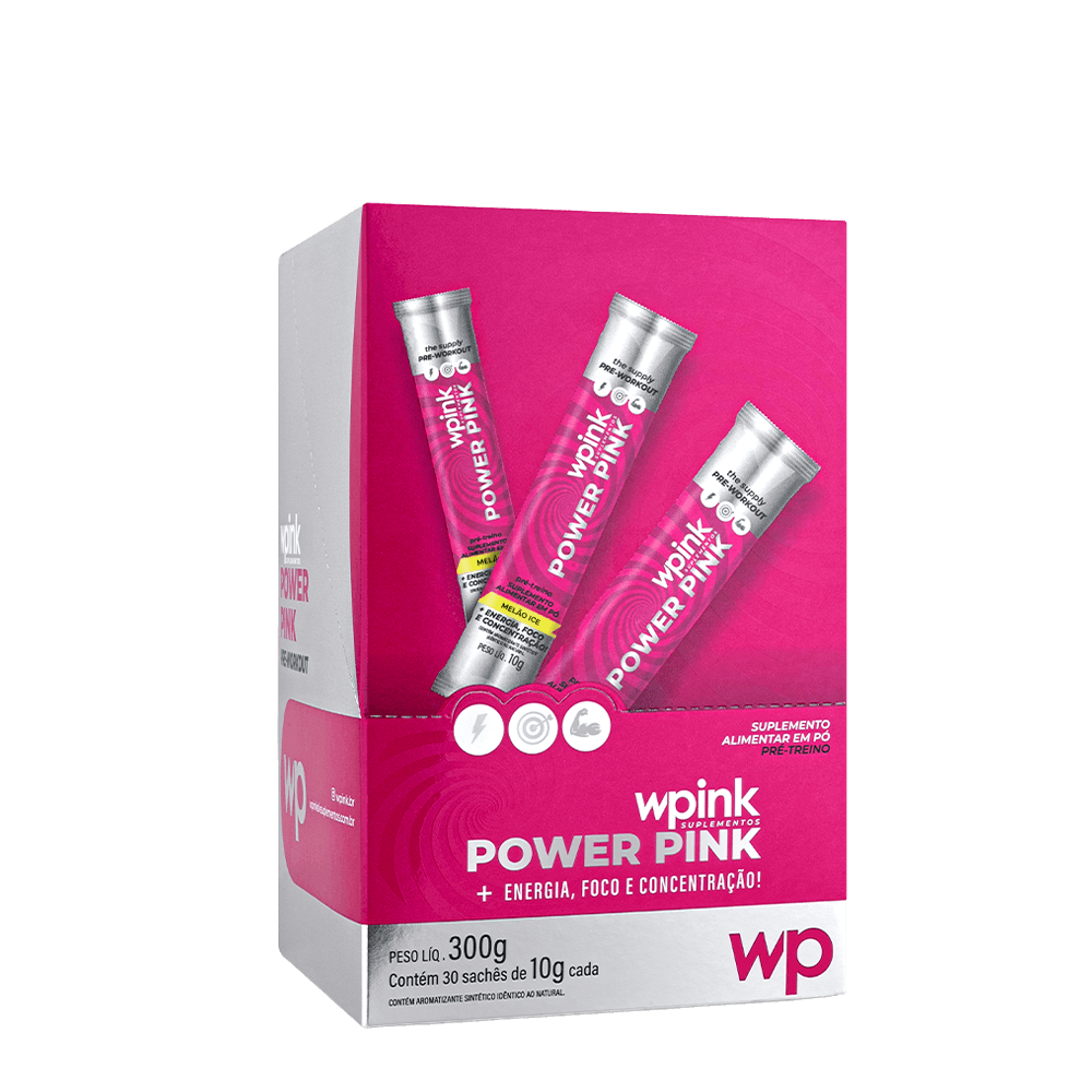 power pink de melão ice - pré-treino - 300g - wp - foto 4