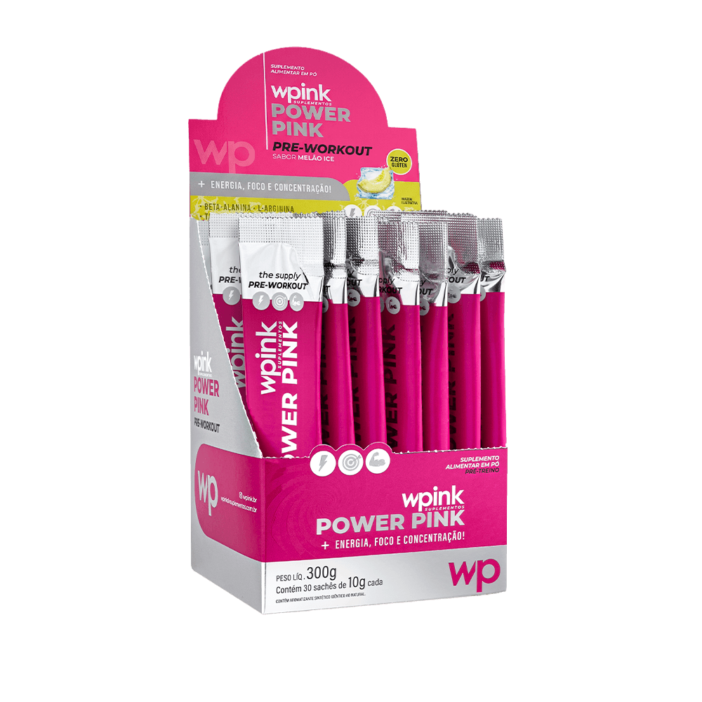 power pink de melão ice - pré-treino - 300g - wp - foto 6