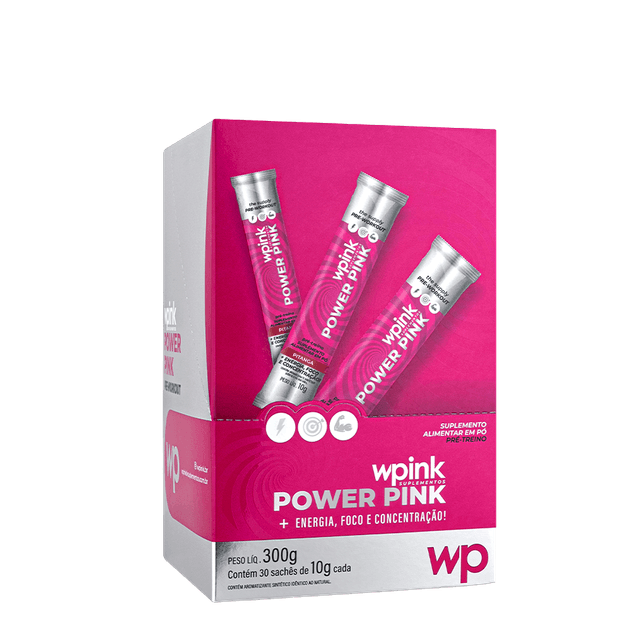 power pink de pitanga - pré-treino - 300g - wp