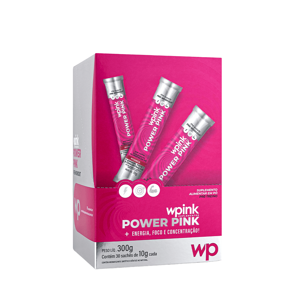 power pink de pitanga - pré-treino - 300g - wp - foto 4