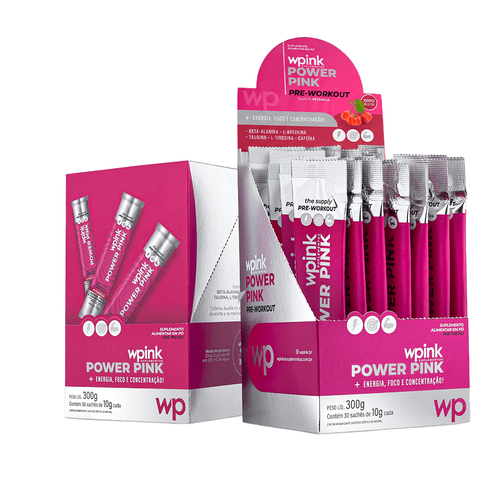 power pink de pitanga - pré-treino - 300g - wp - foto 5