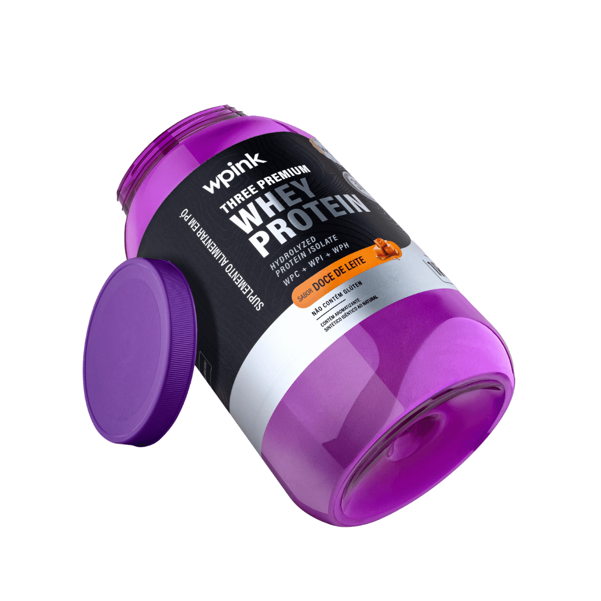 three premium whey protein doce de leite 3w - (1kg) - wp - foto 6