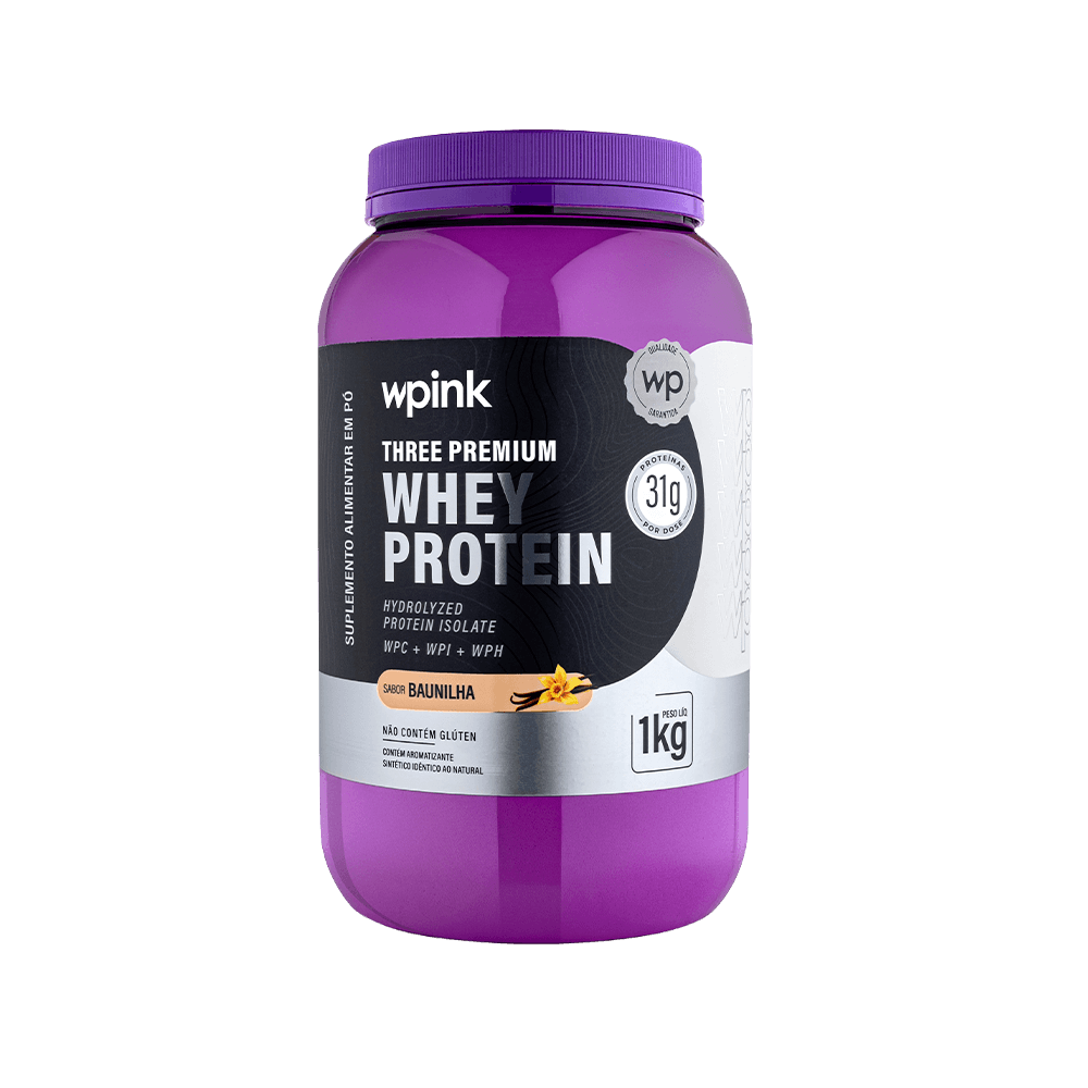 three premium whey protein baunilha 3w - (1kg) - wp