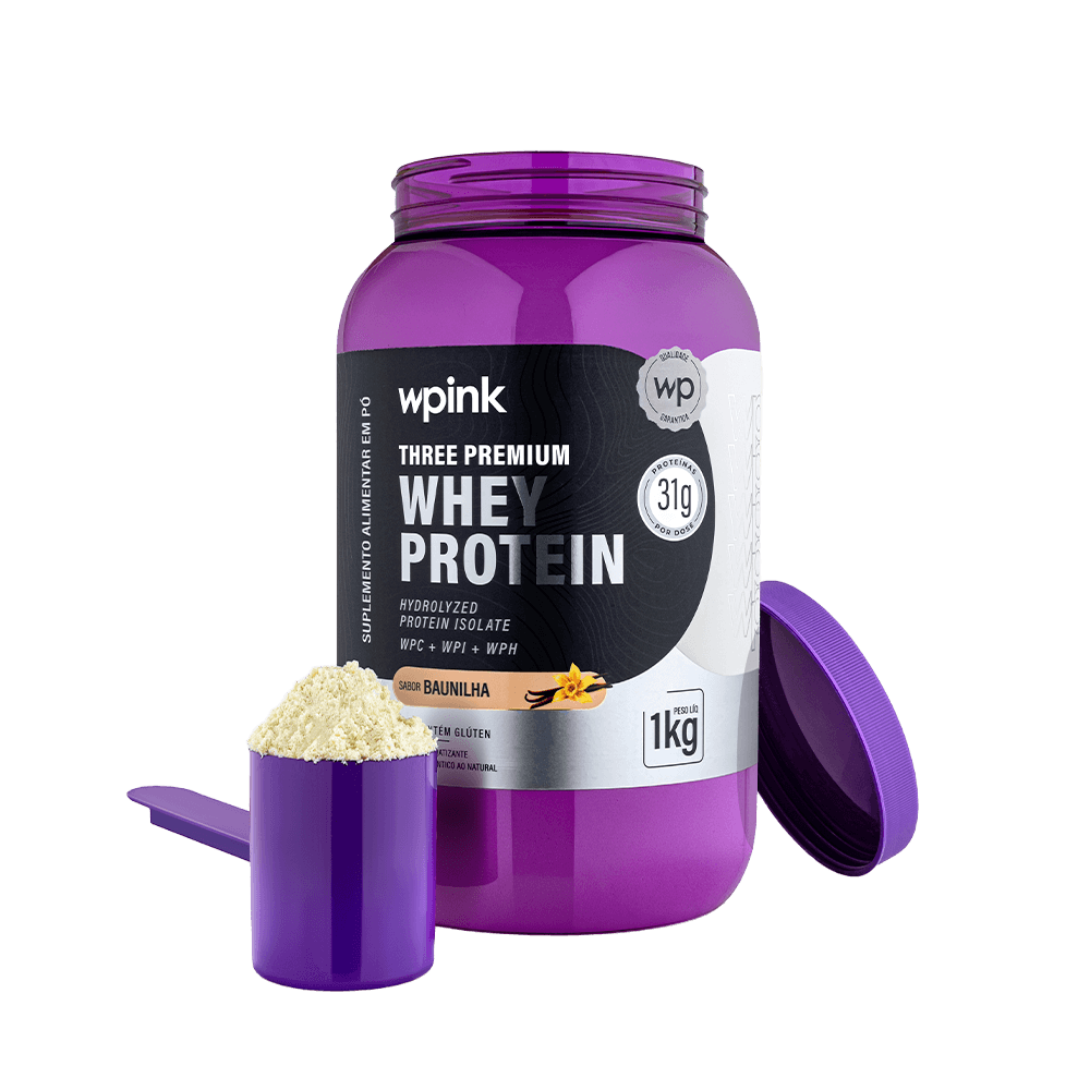 three premium whey protein baunilha 3w - (1kg) - wp - foto 4