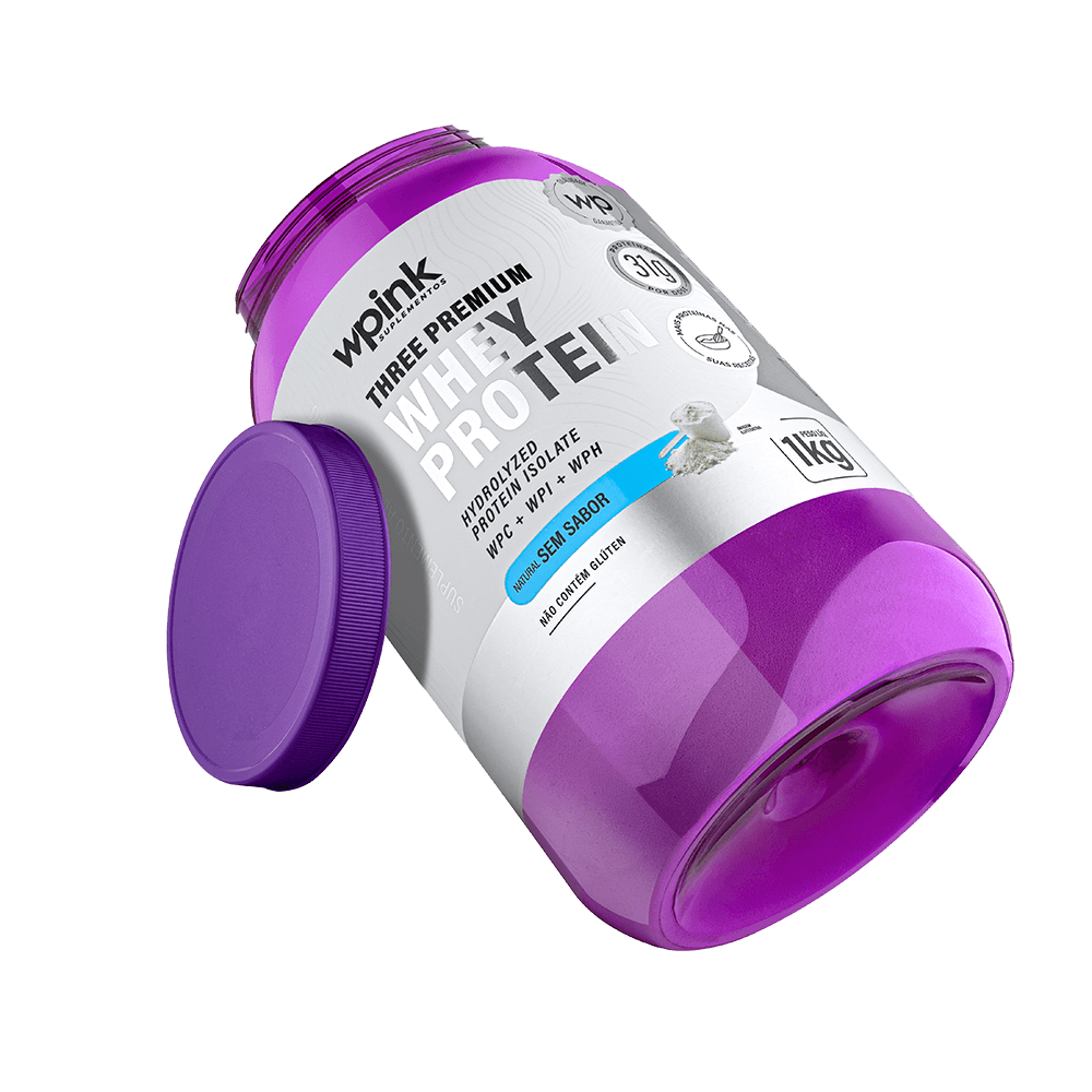 three premium whey protein sem sabor - (1kg) - wp - foto 5
