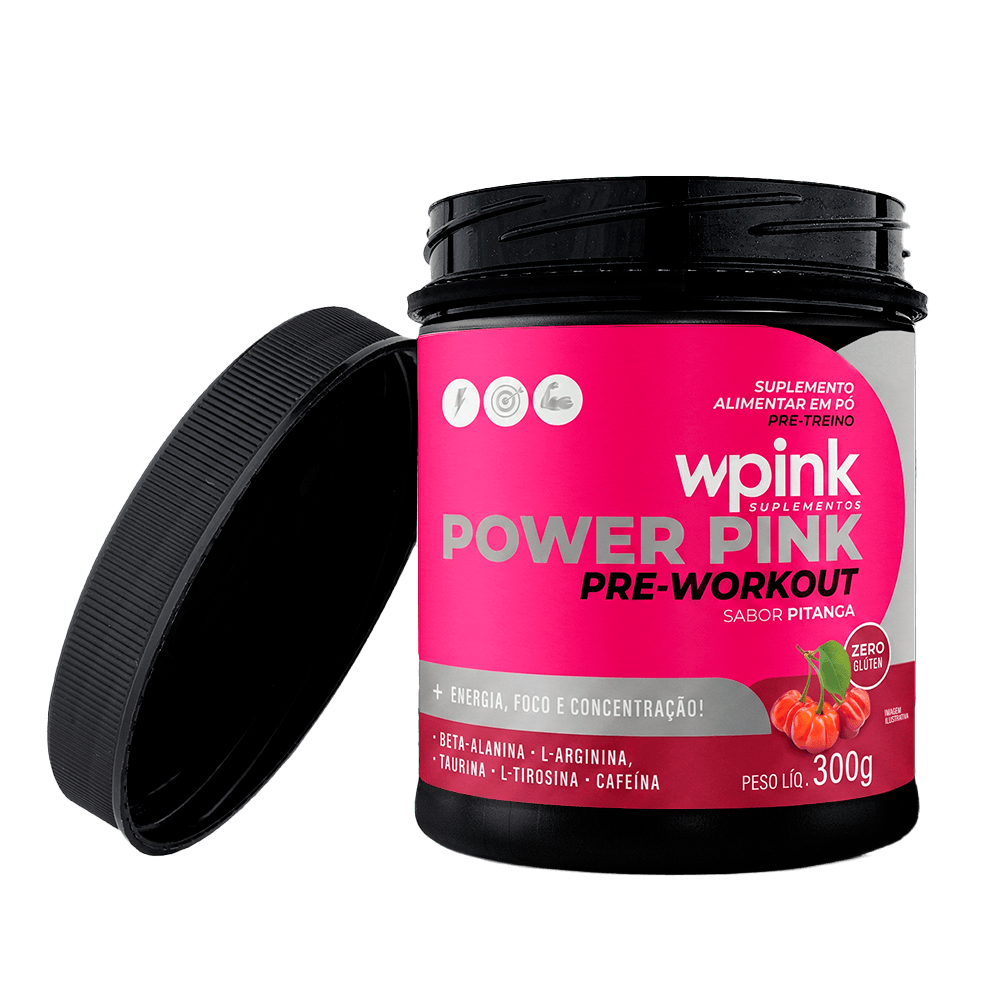 super power pink de pitanga - pré-treino - 300g - wp - foto 2